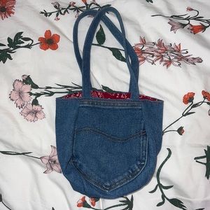 Handmade jean purse!